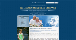 Desktop Screenshot of lincolnmonuments.com